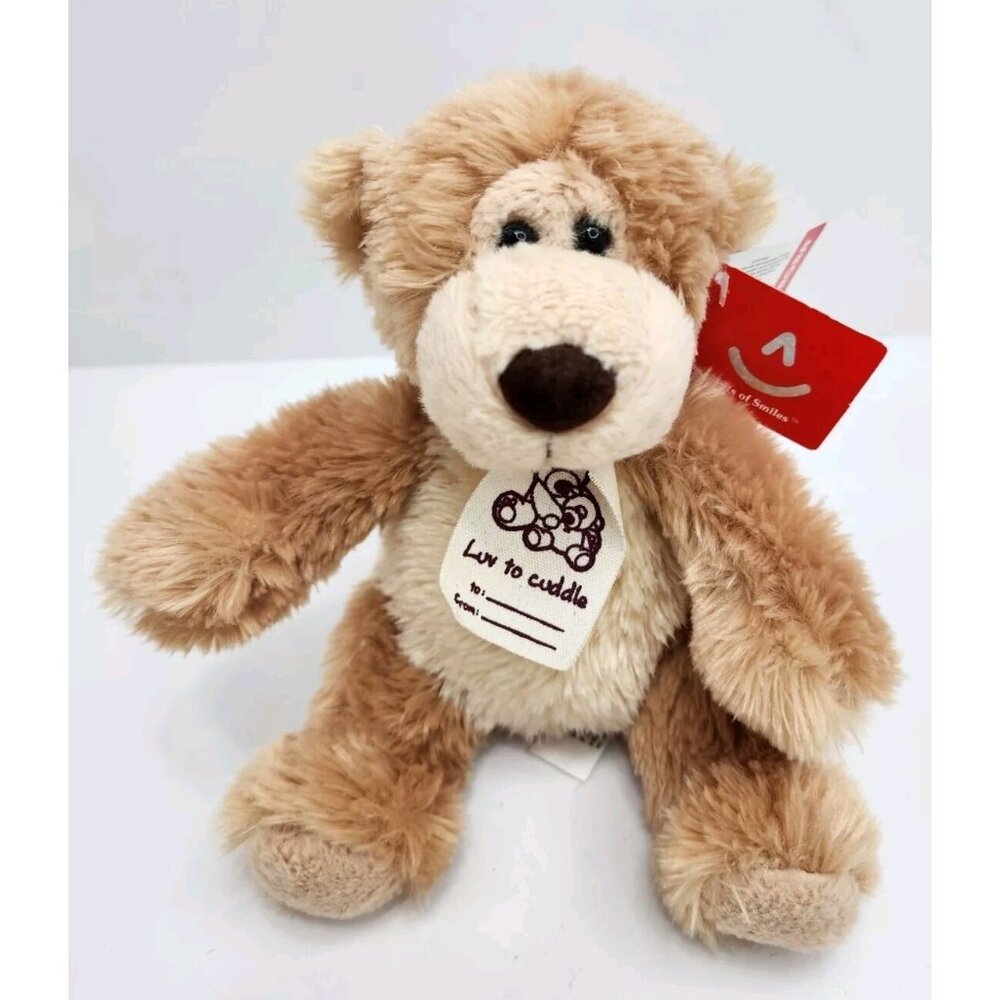 Aurora Luv To Cuddle Teddy Bear‎ With Tags Tan Cream Plush Stuffed Animal